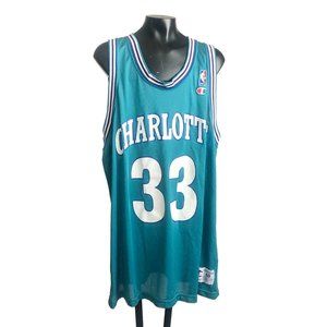 VTG 90s Champion Charlotte Hornets Alonzo Mourning